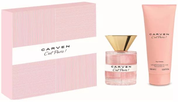 Carven C'est Paris! pour Femme Set (Apa de parfum 50ml + Lotiune de corp 100ml)