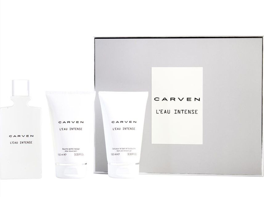 Carven L'Eau Intense Set (Apa de toaleta 100ml + Aftershave balsam 100ml + Gel de dus 100ml)
