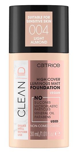 Catrice Fond de Ten Clean ID High Cover Foundation 004 Light Almond 30ml