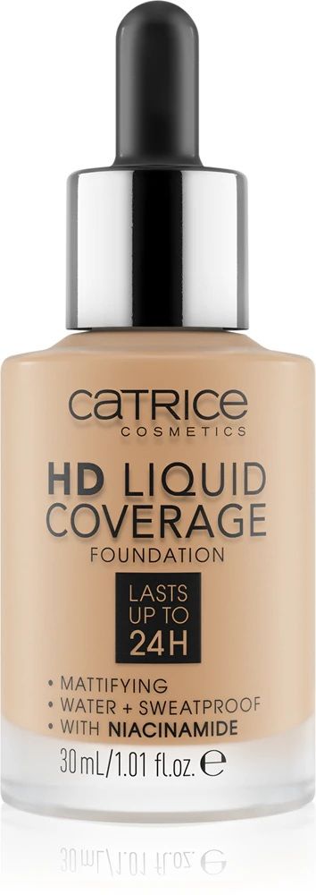 Catrice Fond de Ten HD Liquid Coverage Fondation 034 Medium Beige 30ml