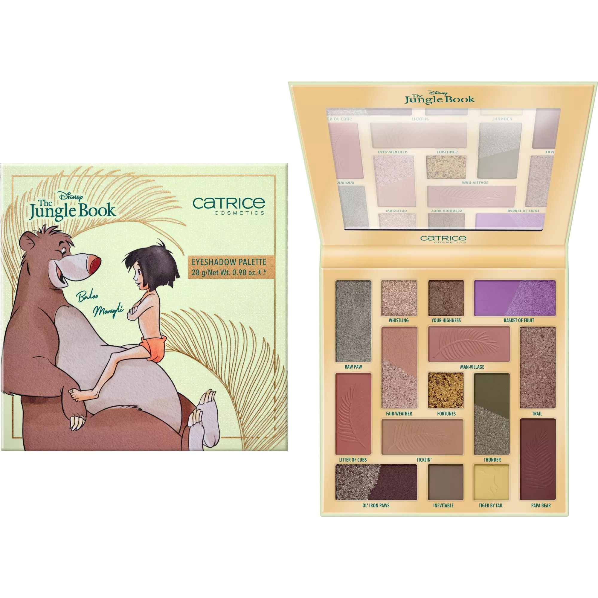 Catrice Paleta Fard de Ochi Catrice Disney The Jungle Book 010 Bare Necessities 28g