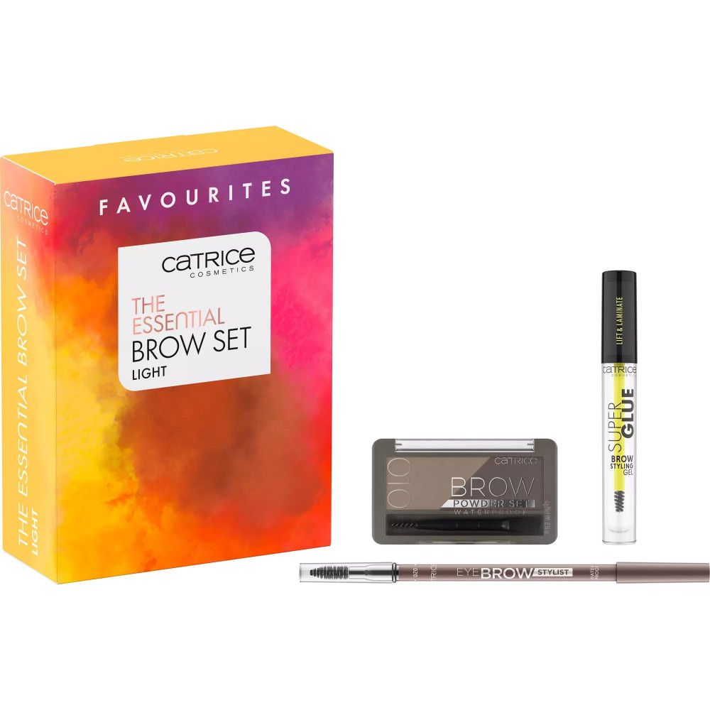 Catrice Set Trio The Essential Brow Set Light (Kit Sprancene + Creion de Sprancene + Gel Sprancene)