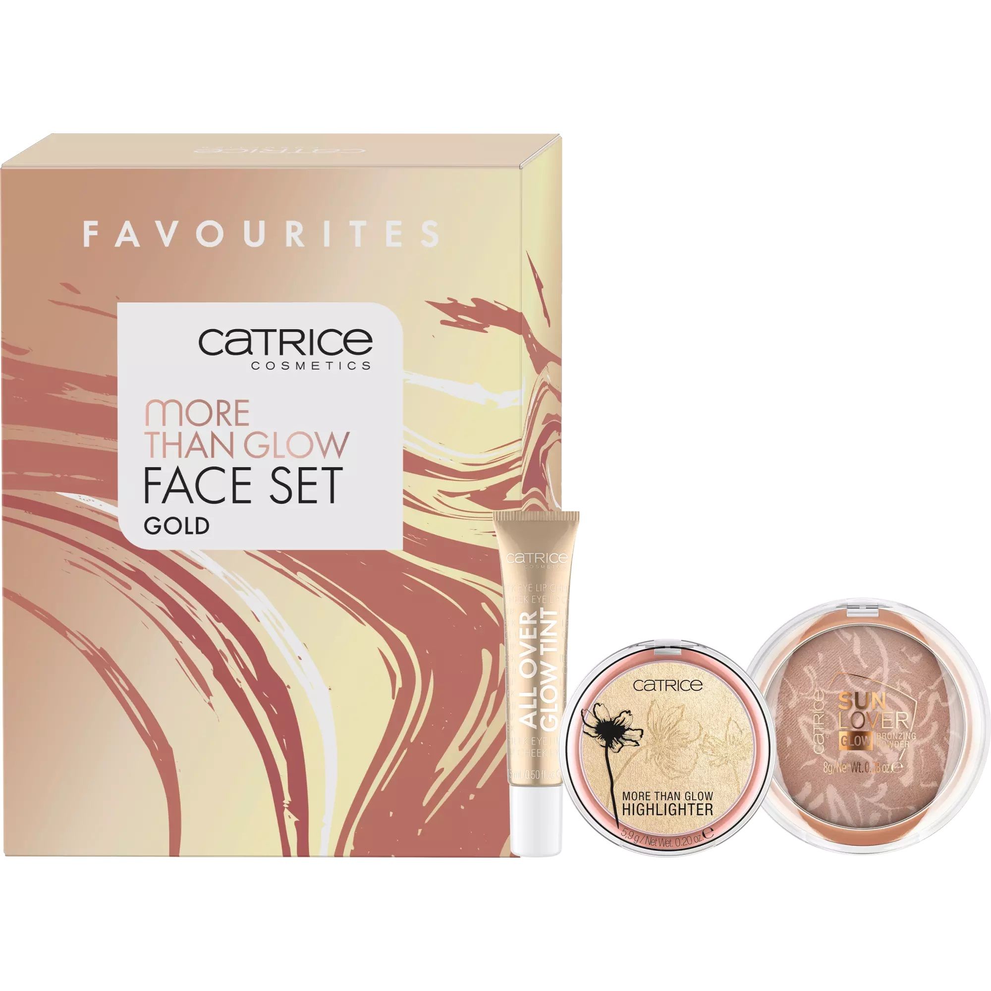 Catrice Set Trio More Than Glow Face Gold