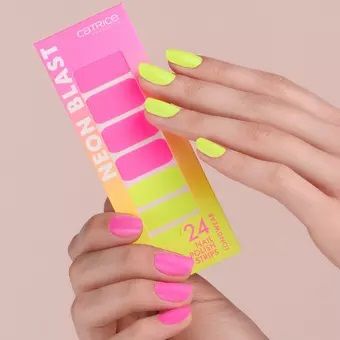 Catrice Sticker Unghii Neon Blast Nail Polish Strips 010 Neon Explosion