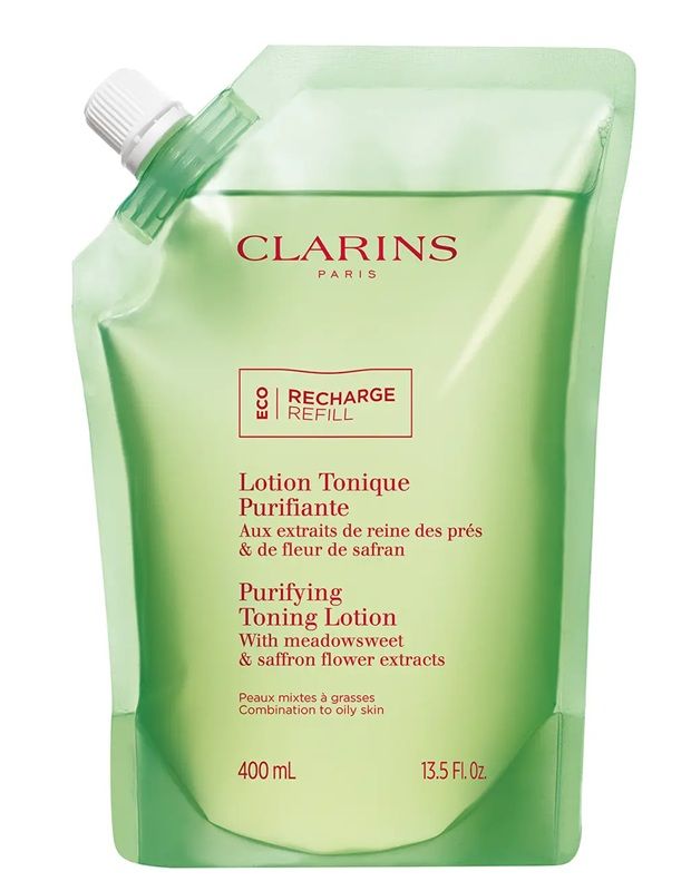 Clarins Cleansing Purifying Toning Lotion Refill Rezerva Lotiune Tonica Ten Mixt/Gras 400ml