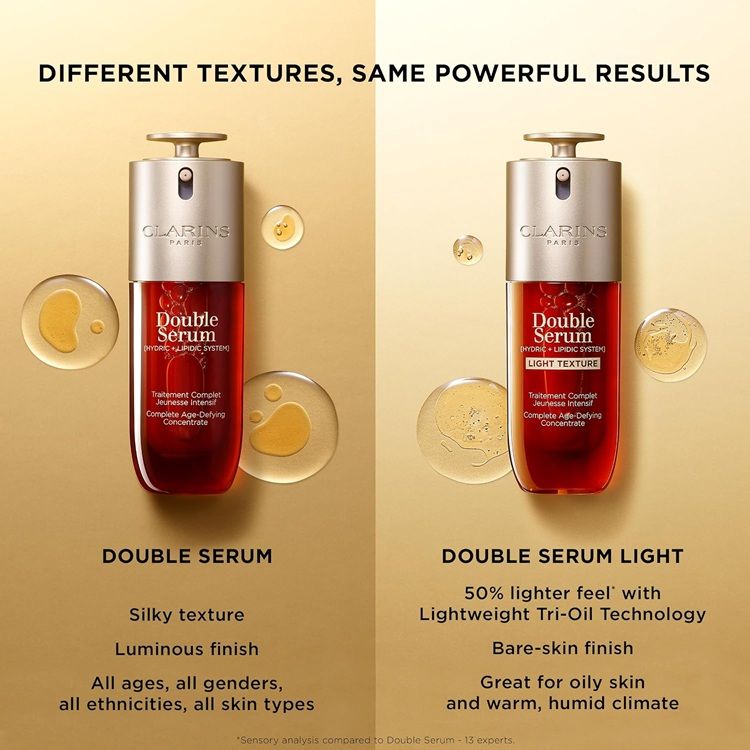 Clarins Double Serum Age-Defying Concentrate diferente intre variante