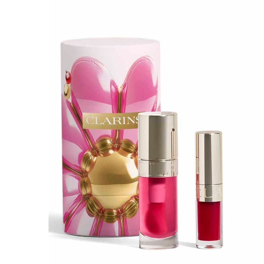 Clarins Irresistible Lips Set (Ulei buze 04 Pitaya 7ml + Ulei de buze 03 Cherry 1.4ml)