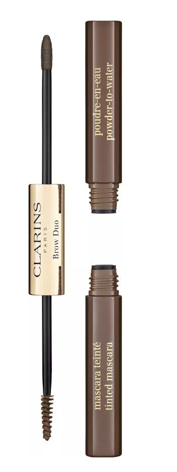 Clarins Mascara Sprancene 2in1 Eyebrow Duo Brow2Go 04 Medium Brown 2.8g