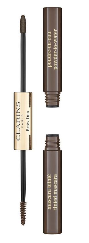 Clarins Mascara Sprancene 2in1 Eyebrow Duo Brow2Go 05 Dark Brown 2.8g