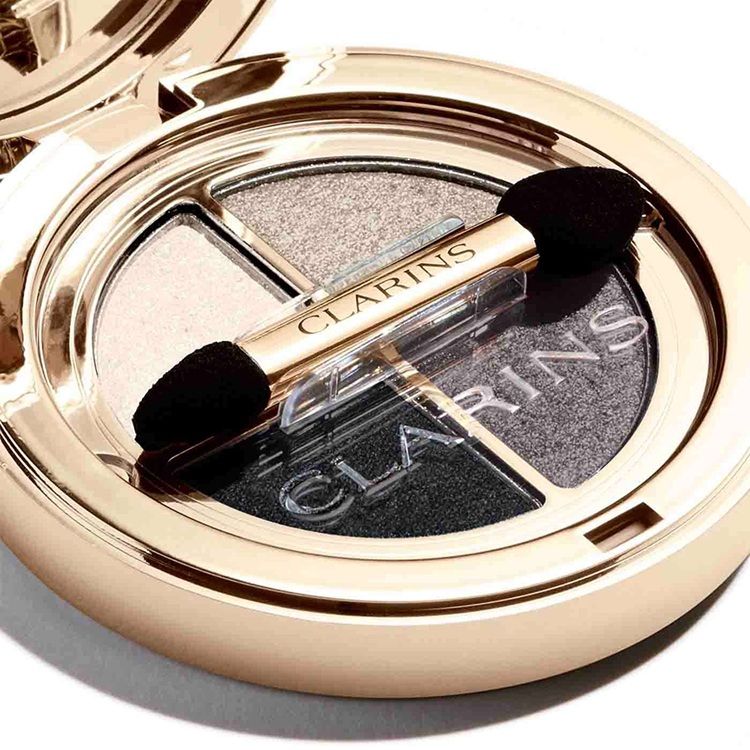 Clarins Paleta fard de ochi 4 Colour Palette 09 Onyx Gradation 4.2g aplicator