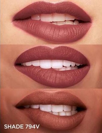 Clarins Ruj Joli Rouge Velvet 794V Sandalwood 3.5g aspect buze