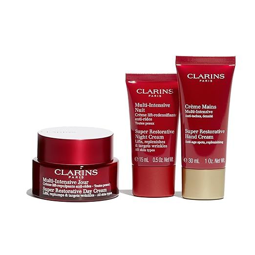 Clarins Set Super Restorative (Crema de Zi 50ml + Crema de Noapte 15ml + Crema de Maini 30ml)