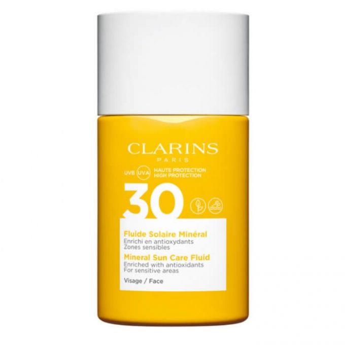 Clarins Sun Care Mineral Fluid Lotiune pentru fata cu Protectie Solara SPF30 30ml