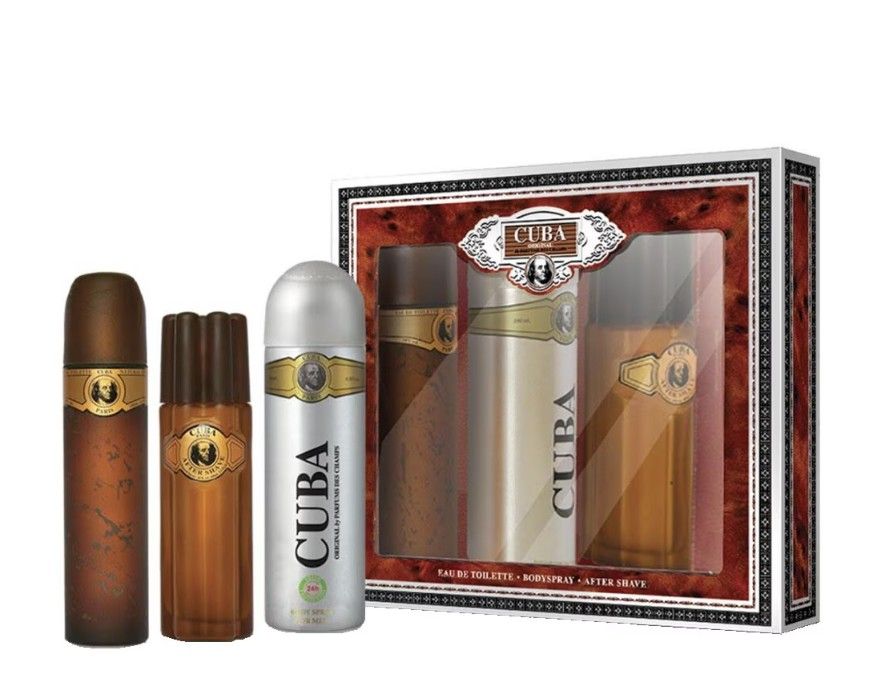 Cuba Gold Set (Apa de toaleta 100ml + Aftershave Balsam 100 + Deodorant spray 200ml)