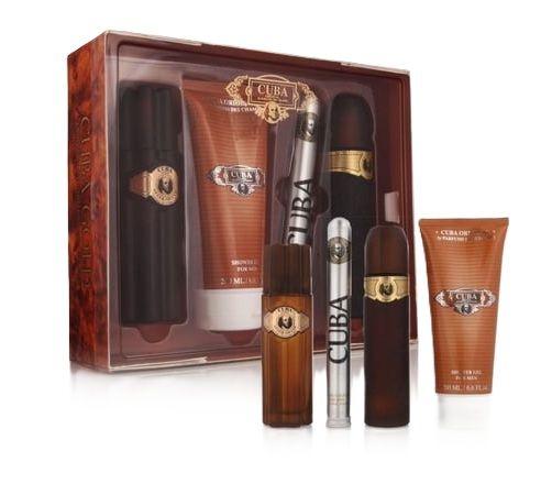 Cuba Gold Set (Apa de toaleta 100ml + Apa de toaleta 35ml + Lotiune Aftershave 100ml + Gel de dus 200ml)