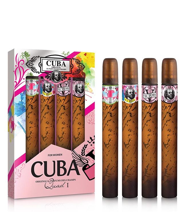 Cuba Quad I For Men Set (Apa de toaleta Gold 35ml + Royal 35ml + Shadow 35ml + Winner 35ml)