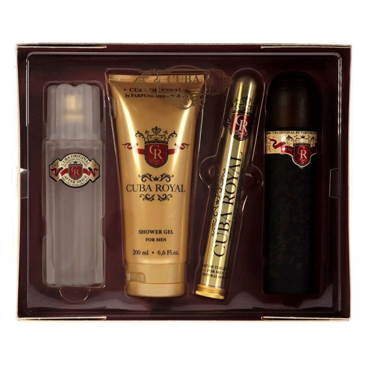 Cuba Royal Set (Apa de toaleta 100ml + Apa de toaleta 35ml + Lotiune aftershave 100ml + Gel de dus 200ml)