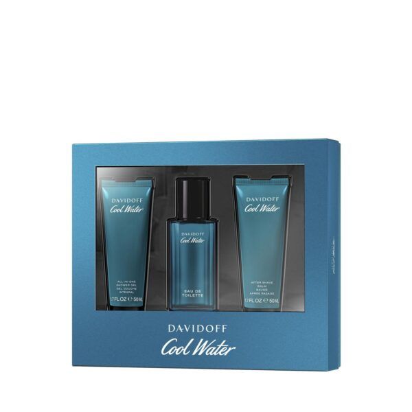 Davidoff Cool Water Man Set (Apa de toaleta 40ml + Aftershave Balsam dupa ras 50ml + Gel Dus 50ml) 