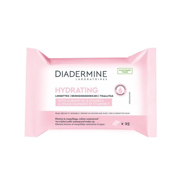 Diadermine Cleansing Towels Hydrating Servetele demachiante hidratante 25 buc