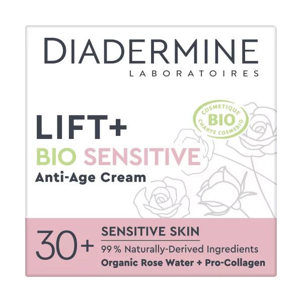 Diadermine Lift+Bio Sensitive Anti-Age Day Cream Crema de zi antirid pentru ten sensibil 50ml