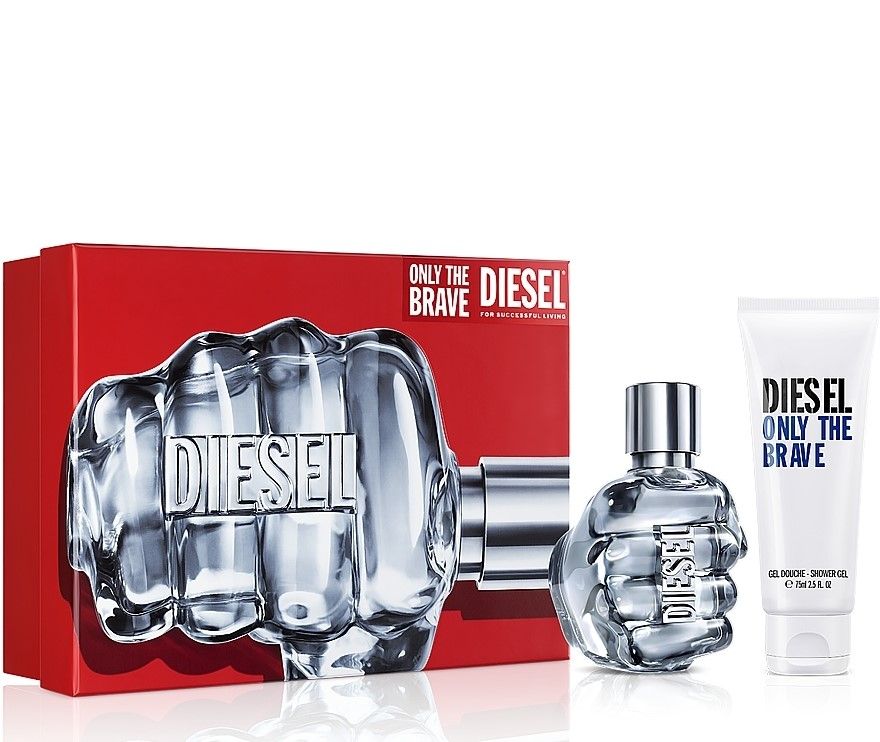 Diesel Only The Brave Homme Set (Apa de toaleta 50ml + Gel de dus 75ml) 