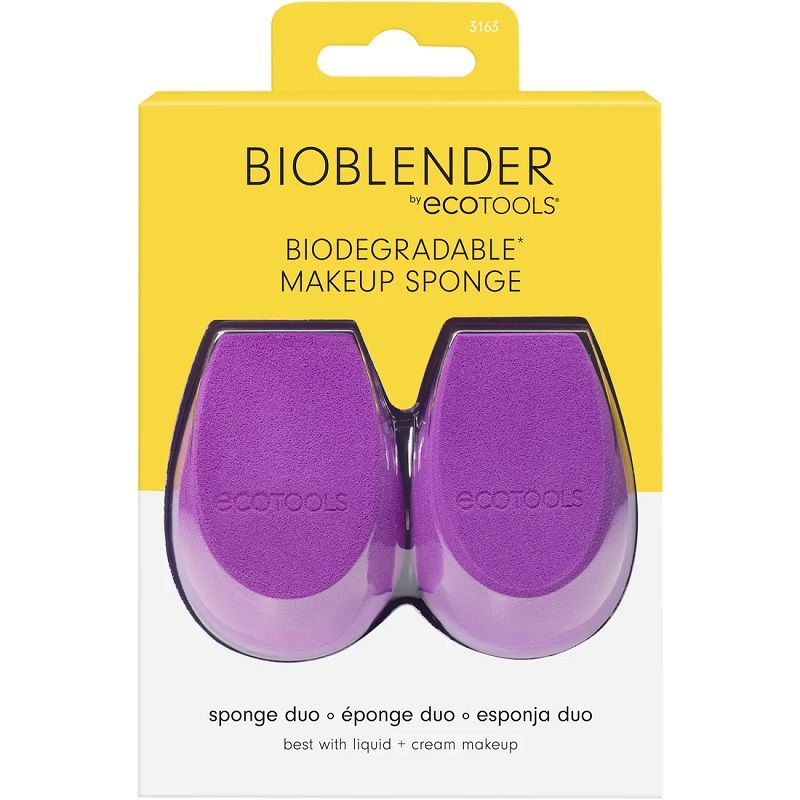 EcoTools Set 2xBurete Machiaj Bio-degradabil Bioblender Makeup Sponge Duo