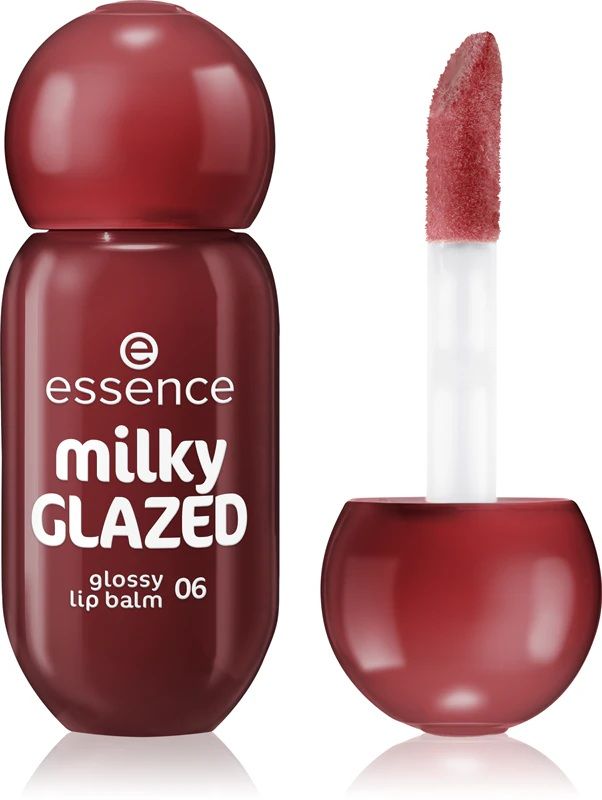 Essence Balsam de Buze Milky Glazed Glossy Lip Balm 06 Cherry On Top 4ml