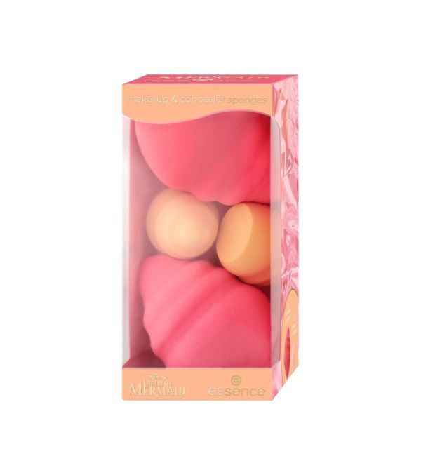Essence Beauty Blender Disney The Little Mermaid Make-up Sponges 4x Burete Machiaj 