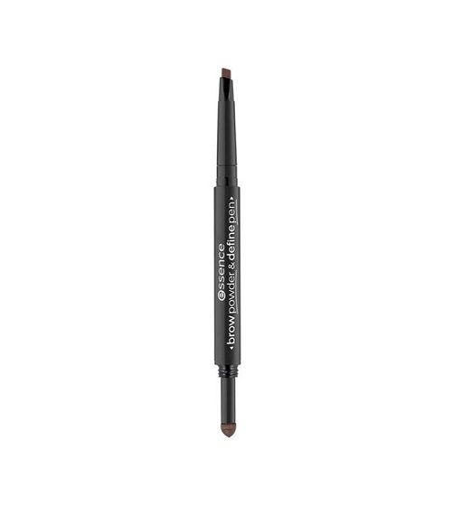 Essence Creion Sprancene Brow Powder & Define Pen 02 Warm Dark Brown 2x0.2g 