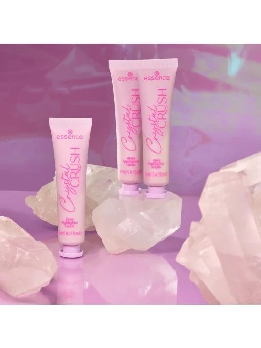 Essence Crema Iluminatoare Crystal Crush Dewy Cream Highlighter 01 Diamond Dew 14ml 