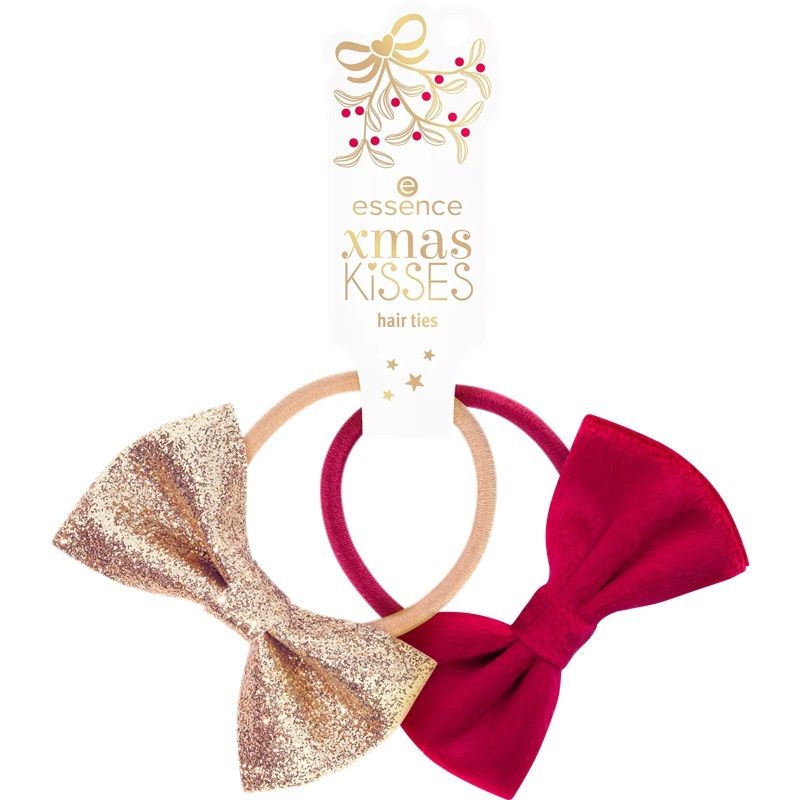 Essence Elastice Par Xmas Kisses Hair Ties 01 Mistletoe's Bow, Kiss Bellow!