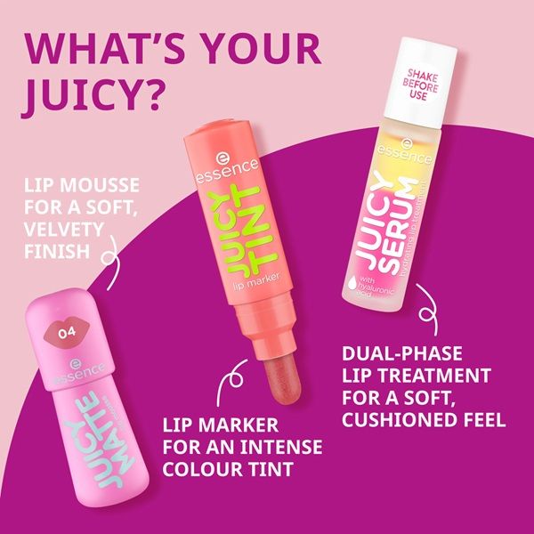 Essence Tratament pentru Buze Juicy Serum Hydrating Lip Treatment 01 Raspberry 7.5ml