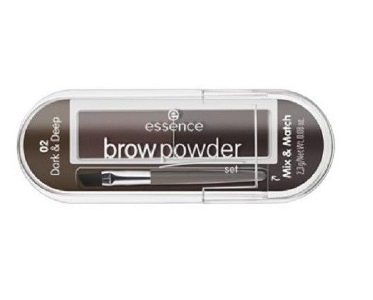 Essence Kit de Sprancene Brow Powder 02 Dark&Deep 2.3g