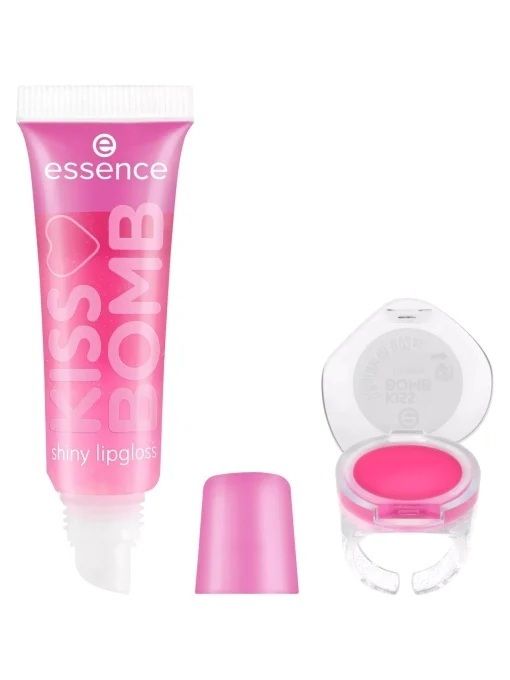 Essence Luciu de Buze 2in1 Kiss Bomb Shiny 01 Strawberry Sweetie 10.8ml