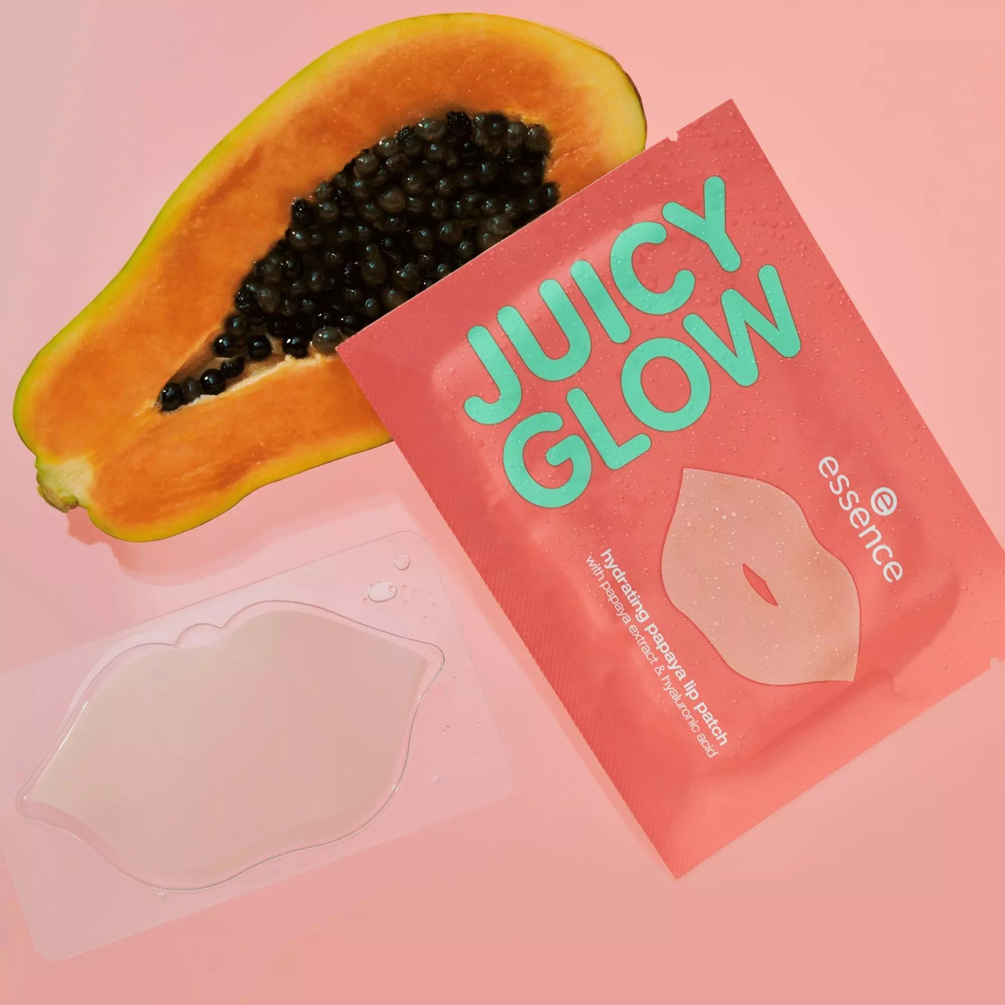 Essence Masca Buze Juicy Glow Hydrating Papaya Lip Patch 01 Papaya Plump