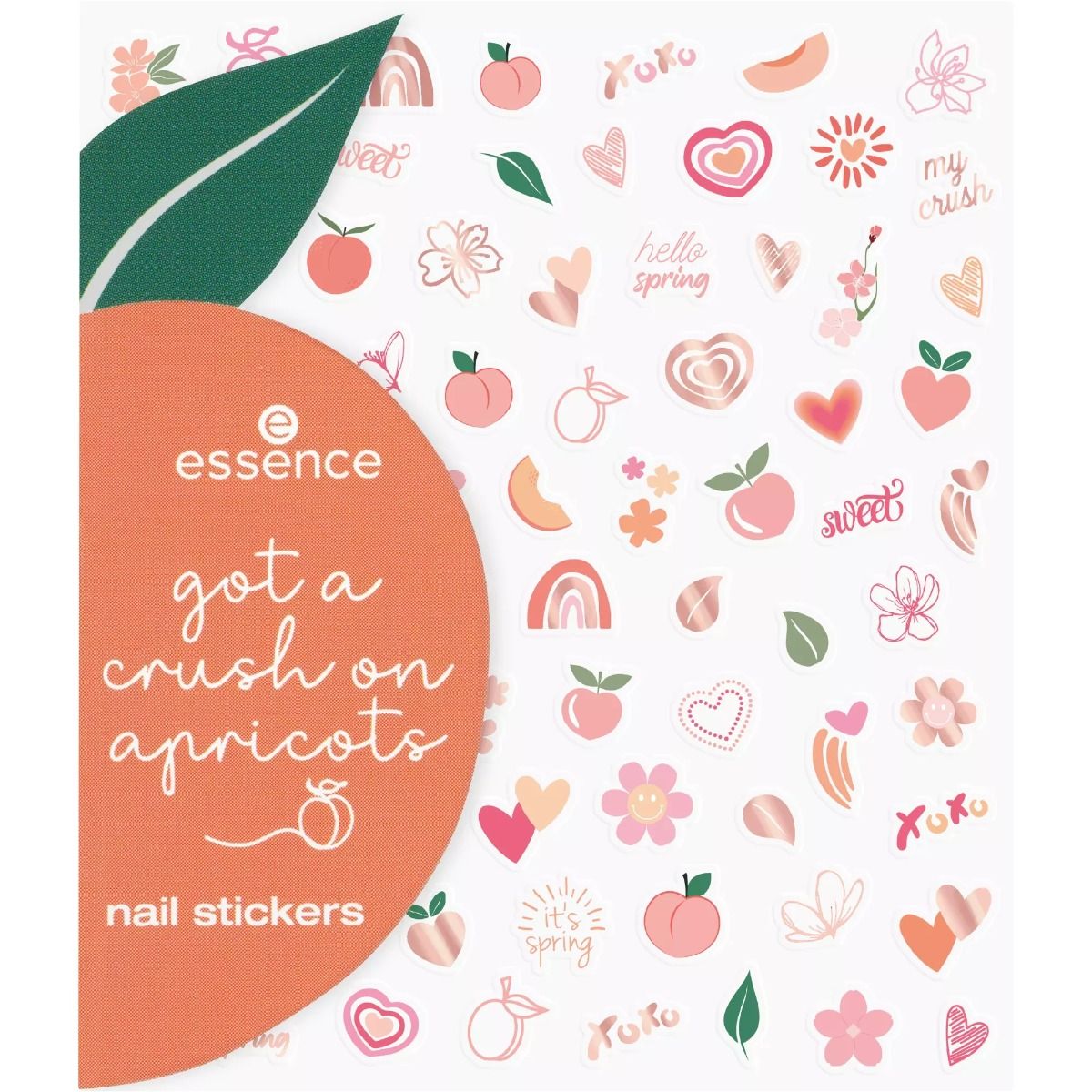 Essence Nail Art Got A Crush On Apricots Nail Stickers 01 Apropos, Apricots..