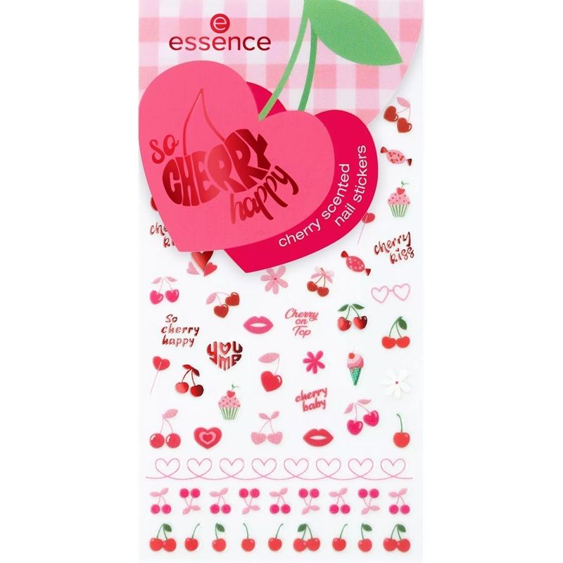Essence Nail Art So Cherry Happy Nail Sticker 01 With Extra Cherries, Please