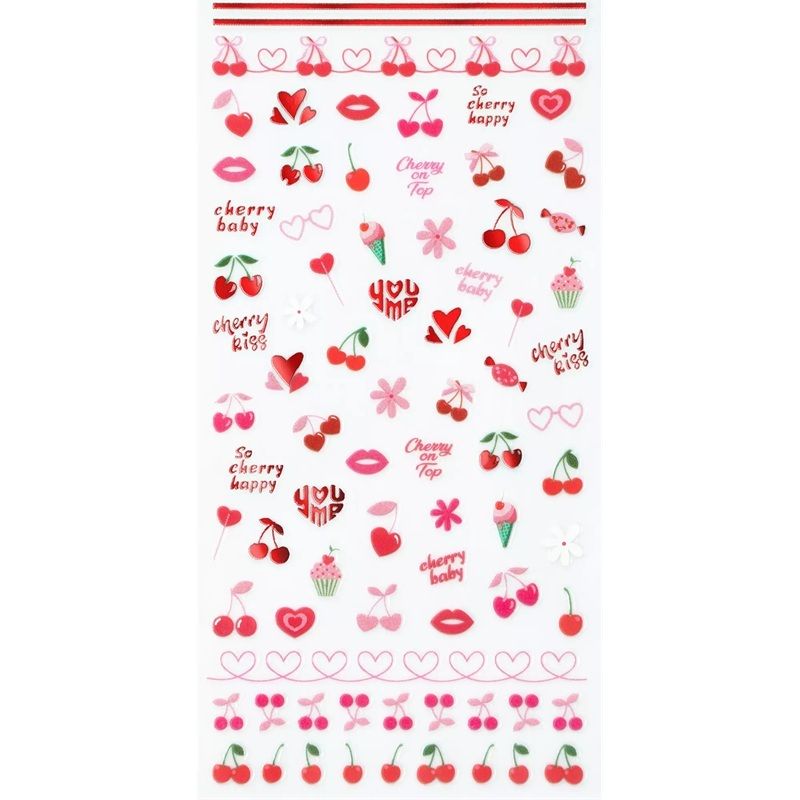Essence Nail Art So Cherry Happy Nail Sticker 01 With Extra Cherries, Please