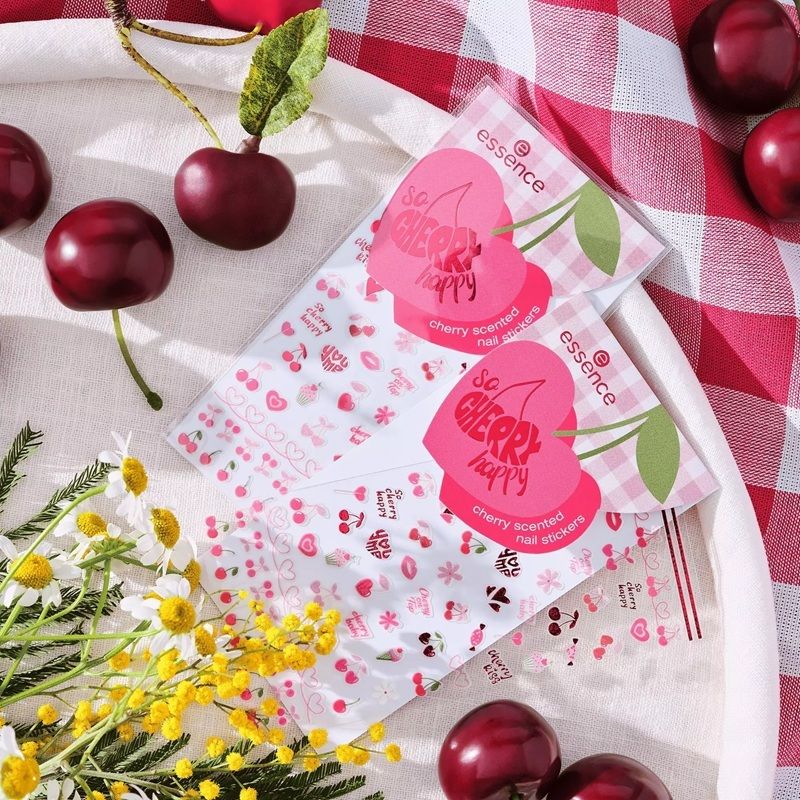 Essence Nail Art So Cherry Happy Nail Sticker 01 With Extra Cherries, Please