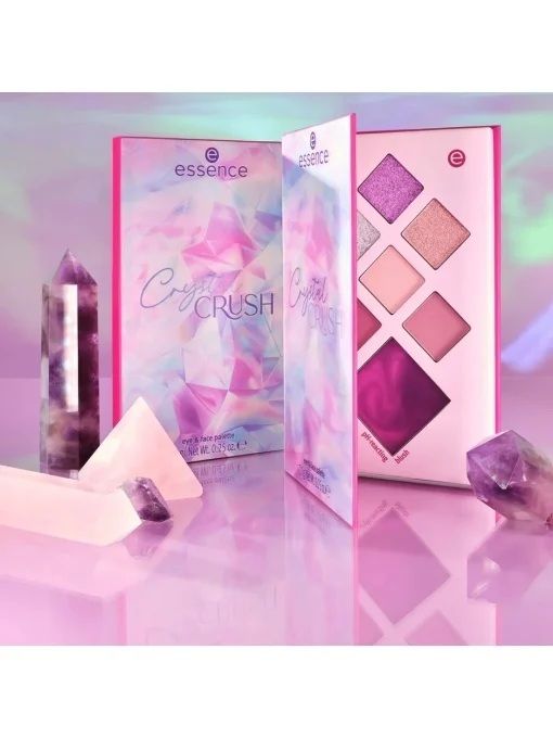 Essence Paleta Farduri Crystal Crush Eye&Face Palette 01 Quartz Crush 7.1g 