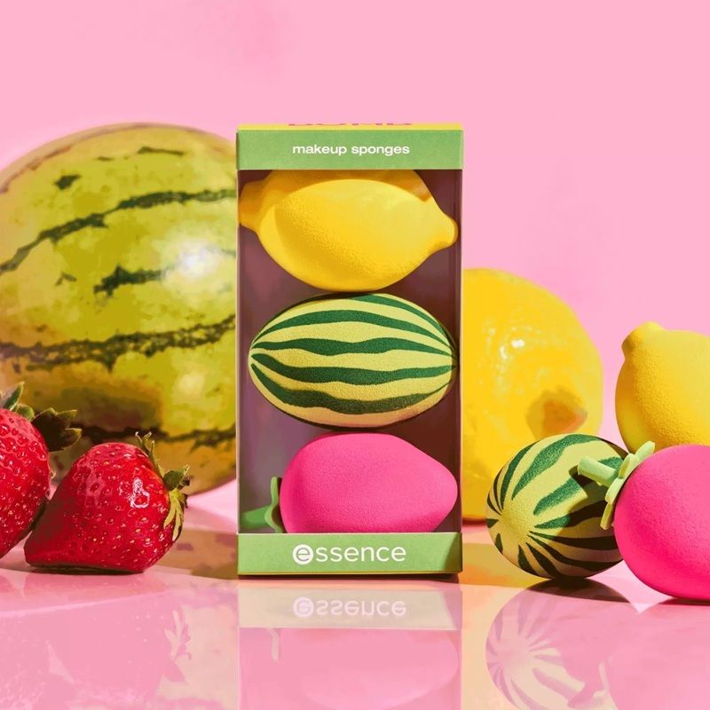 Essence Party Juicy Bomb Beauty Blender Set 3xBurete Machiaj 01 Fruity Fusion 