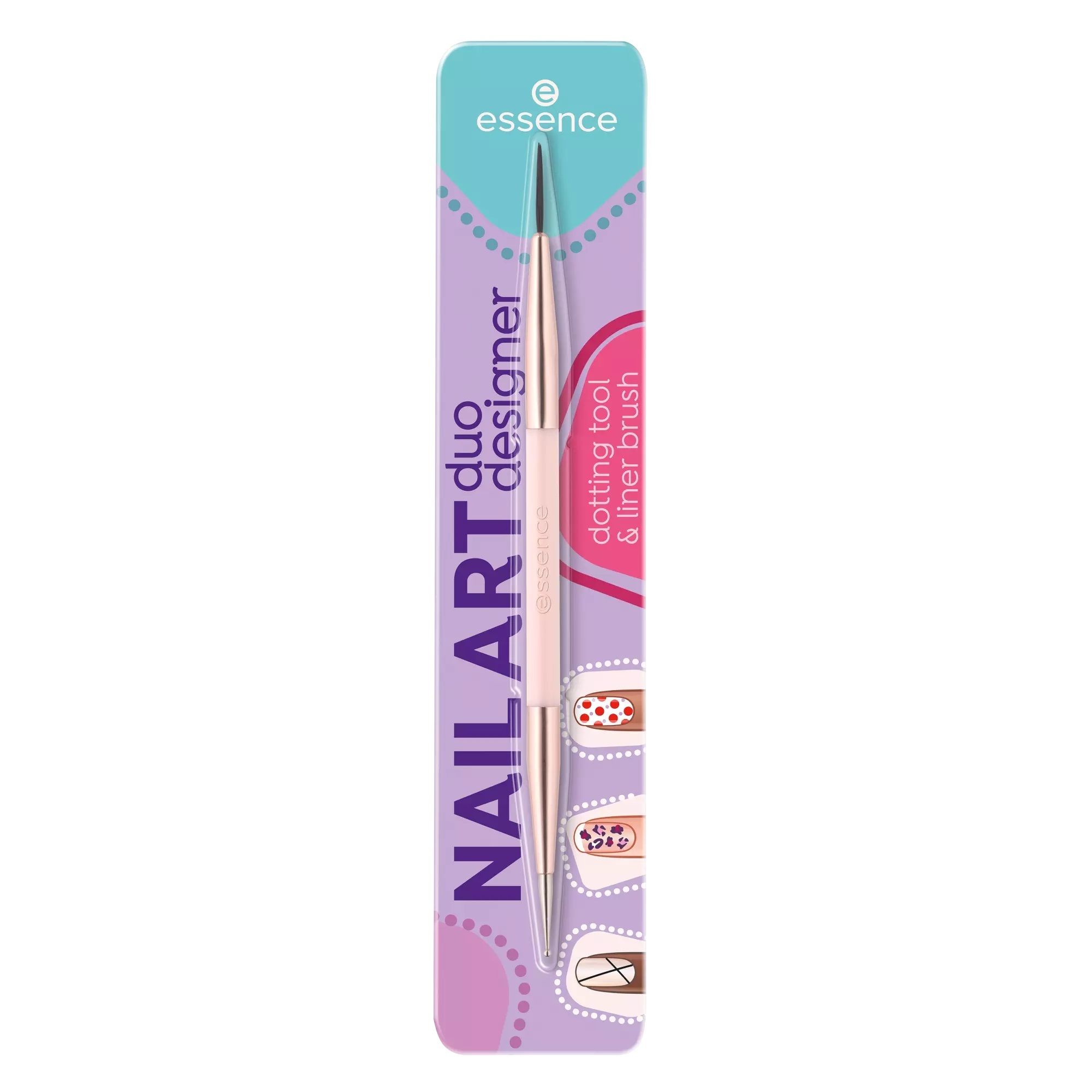 Essence Pensula Unghii Nail Art Duo Designer Dotting Tool & Liner Brush