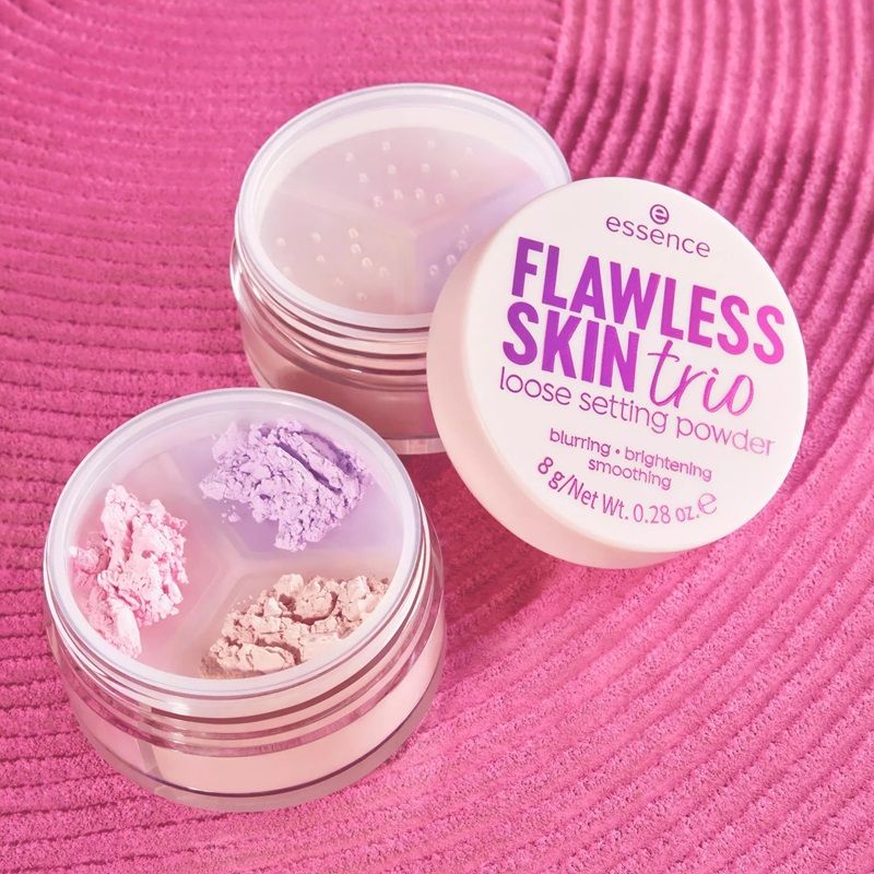 Essence Pudra Pulbere Flawless Skin Trio Loose Powder 8g 