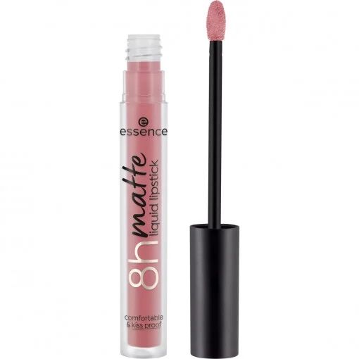 Essence Ruj 8h Matte Liquid Lipstick 04 Rosy Nude 2.5ml