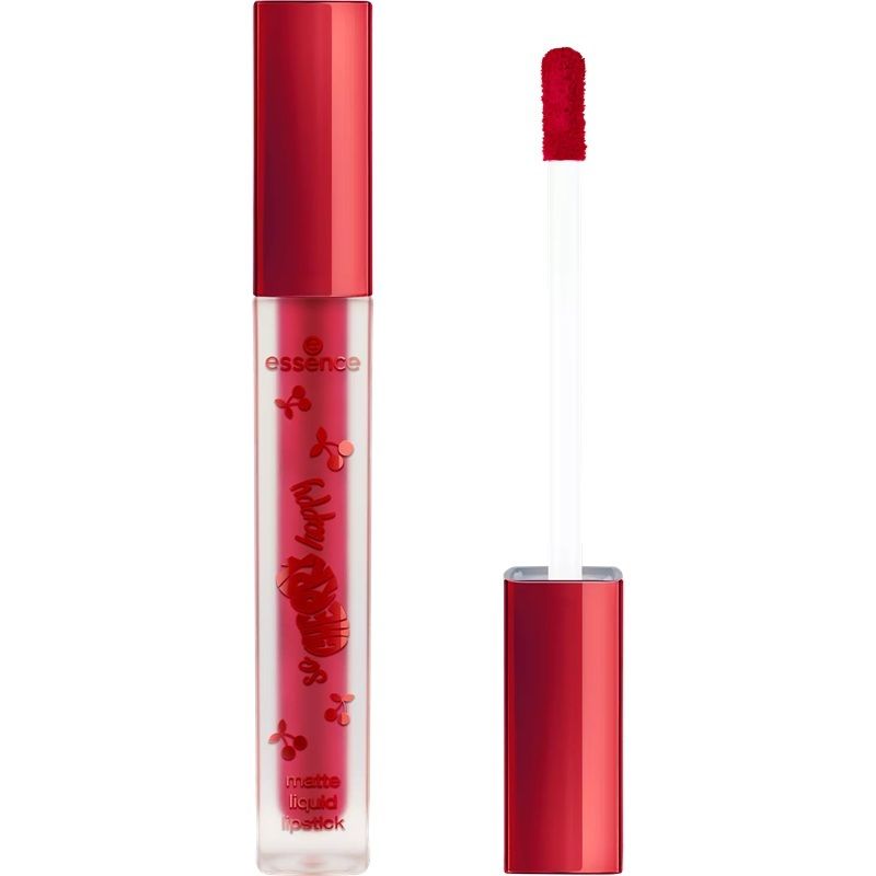 Essence Ruj Lichid So Cherry Happy Liquid Matte Lipstick 01 Cherry Kisses 4ml