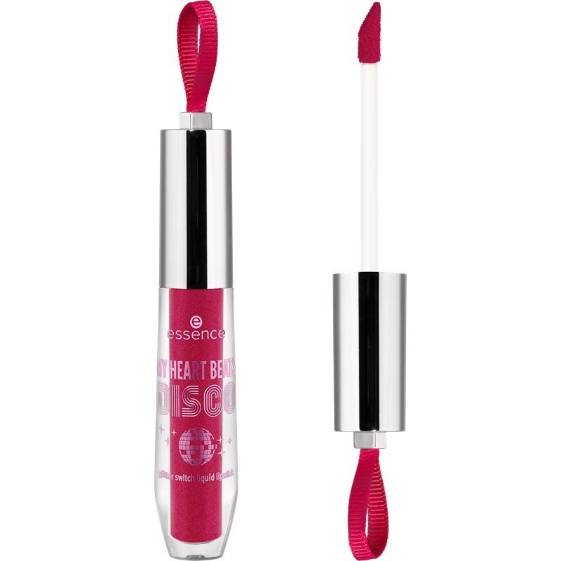 Essence Ruj My Heart Beats Disco Glitter Switch Liquid Lipstick 2.76ml 