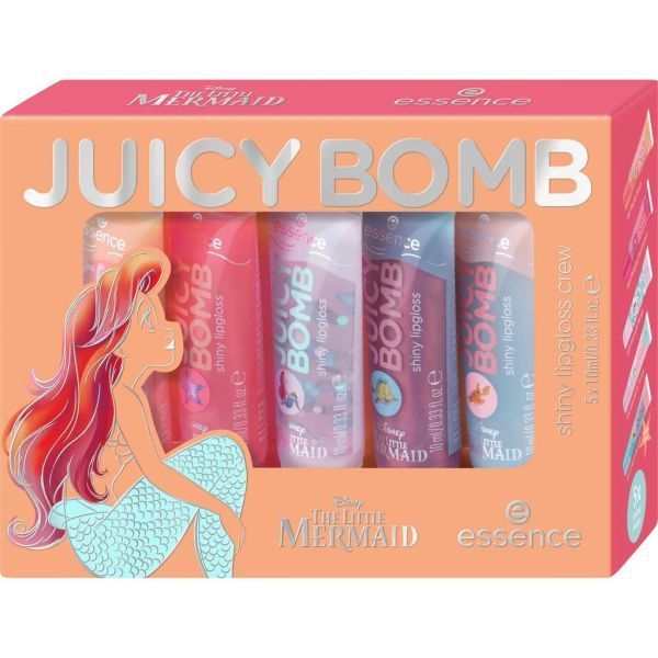 Essence Set Buze Disney The Little Mermaid Juicy Bomb Shiny Crew Lipgloss 5x10ml 