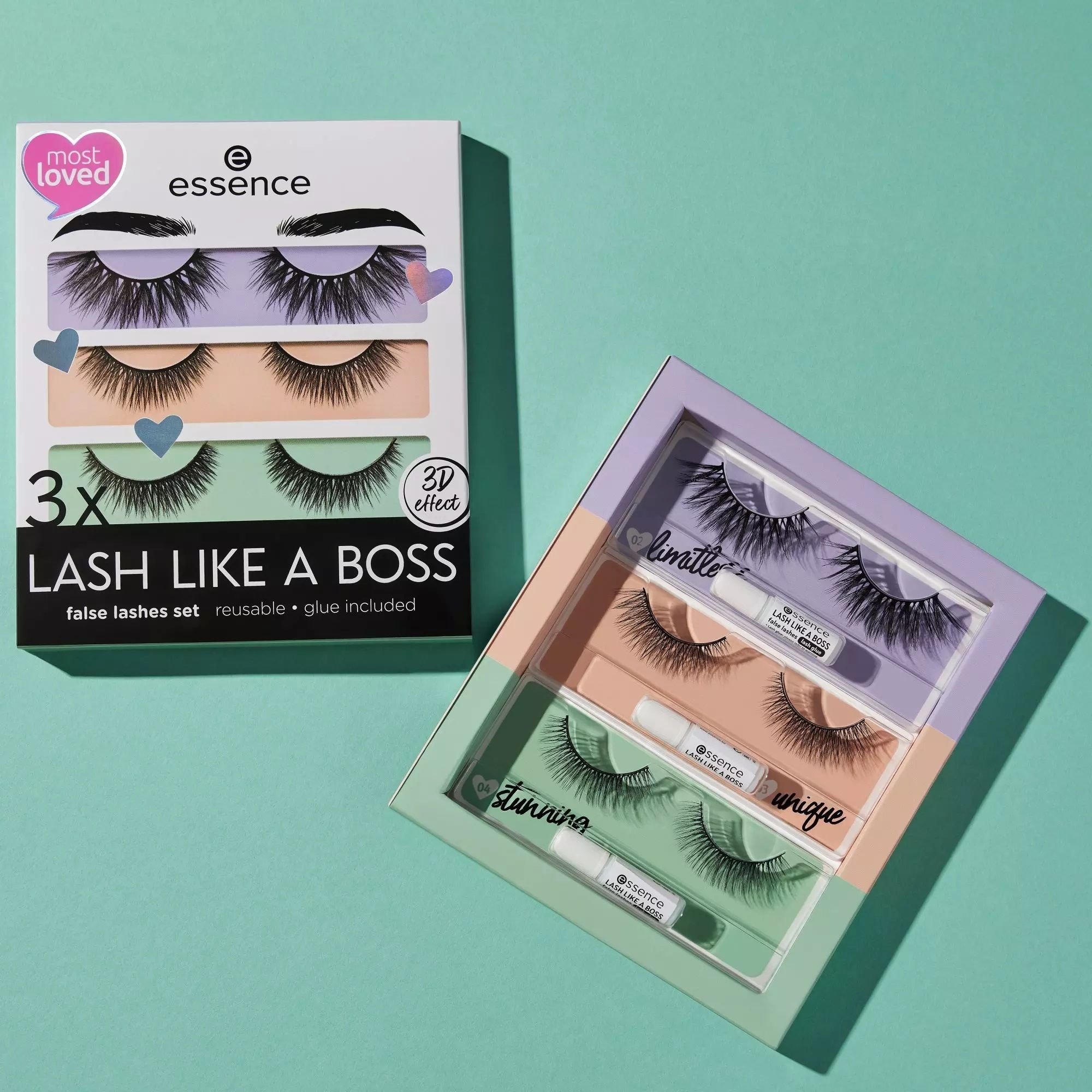 Essence Set Gene False Lash Like A Boss 01 