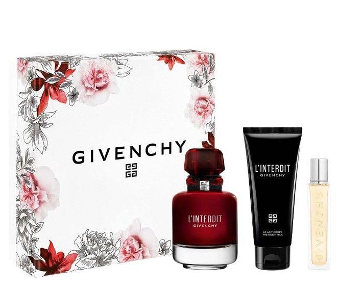 Givenchy L'Interdit Rouge Set (Apa de parfum 80ml + Apa de parfum 12.5ml + Lotiune de corp 75ml)