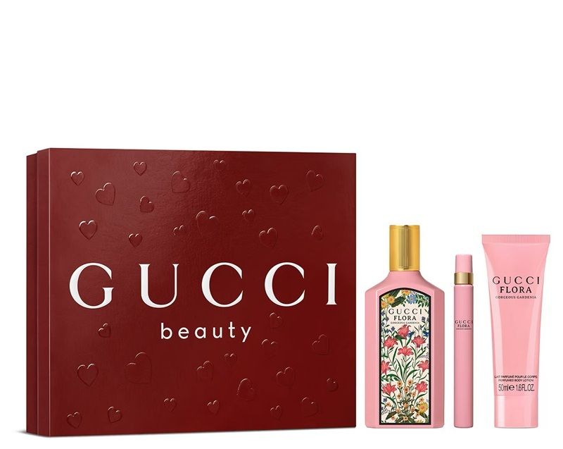 Gucci Flora Gorgeous Gardenia Set (Apa de parfum 100ml + 10ml + Lotiune de corp 50ml)
